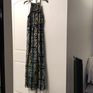 Forever 21 butterfly print maxi dress